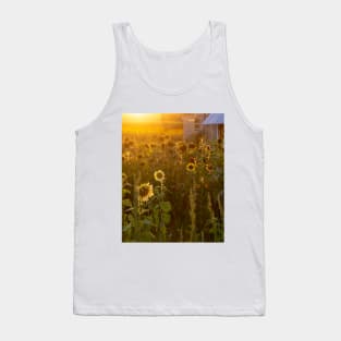 Glowing sunflower farm Tank Top